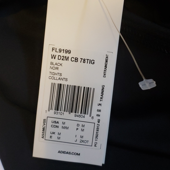 Nwt ADIDAS colourblock leggings - aeroready - Picture 4 of 4